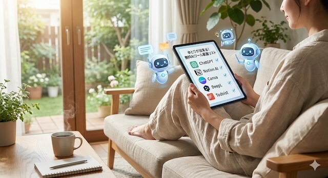 ゆとりが出来る！無料で使い勝手の良いスローライフな働き方を支えるAIツール厳選リスト