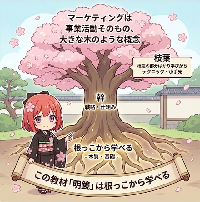 明鏡は根っこから学べる
