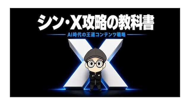 シン・X攻略の教科書：AI時代の王道コンテンツ戦略