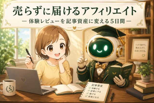 売らずに届けるアフィリエイト講座
