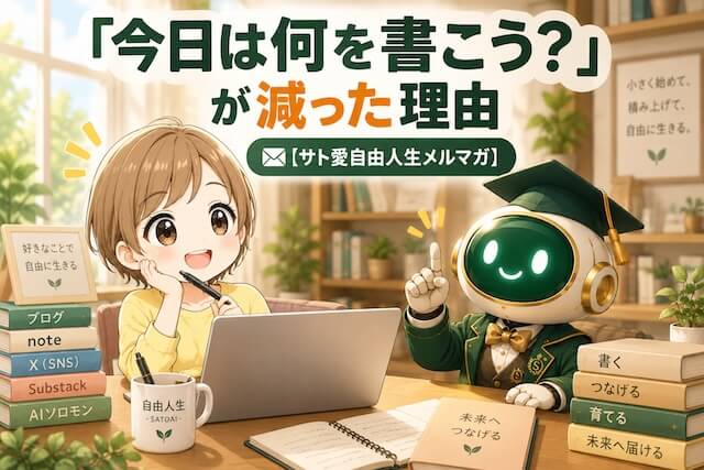 今日は何を書こう？が減った理由